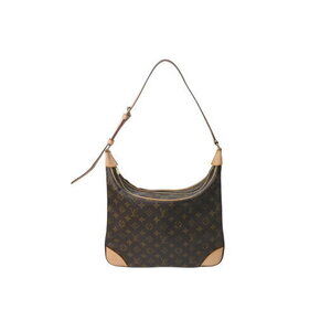 Louis Vuitton Boulogne Shoulder Bag Monogram Canvas Brown